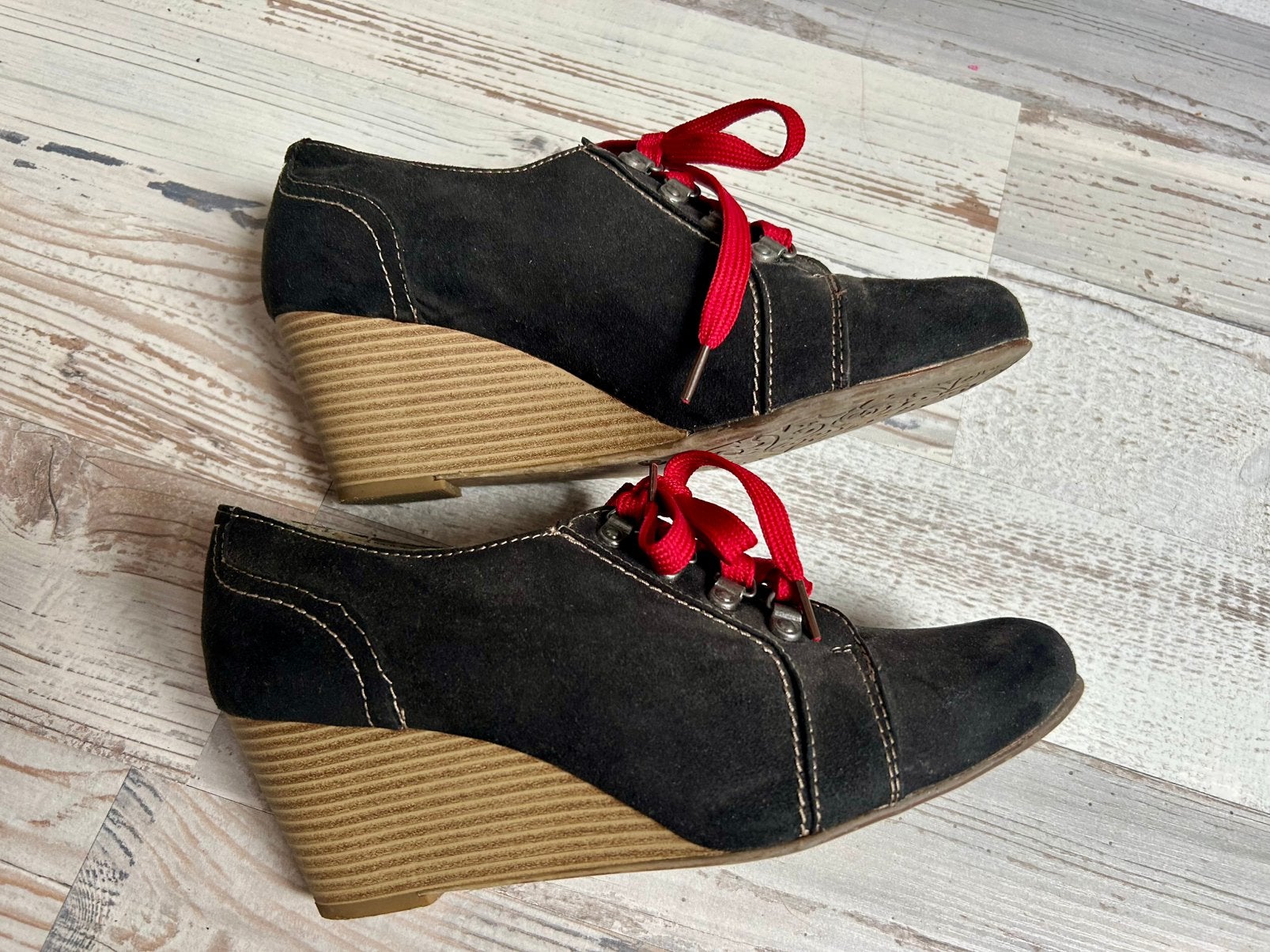 Zwarte veterschoen met sleehak combi van oxford/dandy - 40, Ophalen of Verzenden, Zo goed als nieuw, Zwart