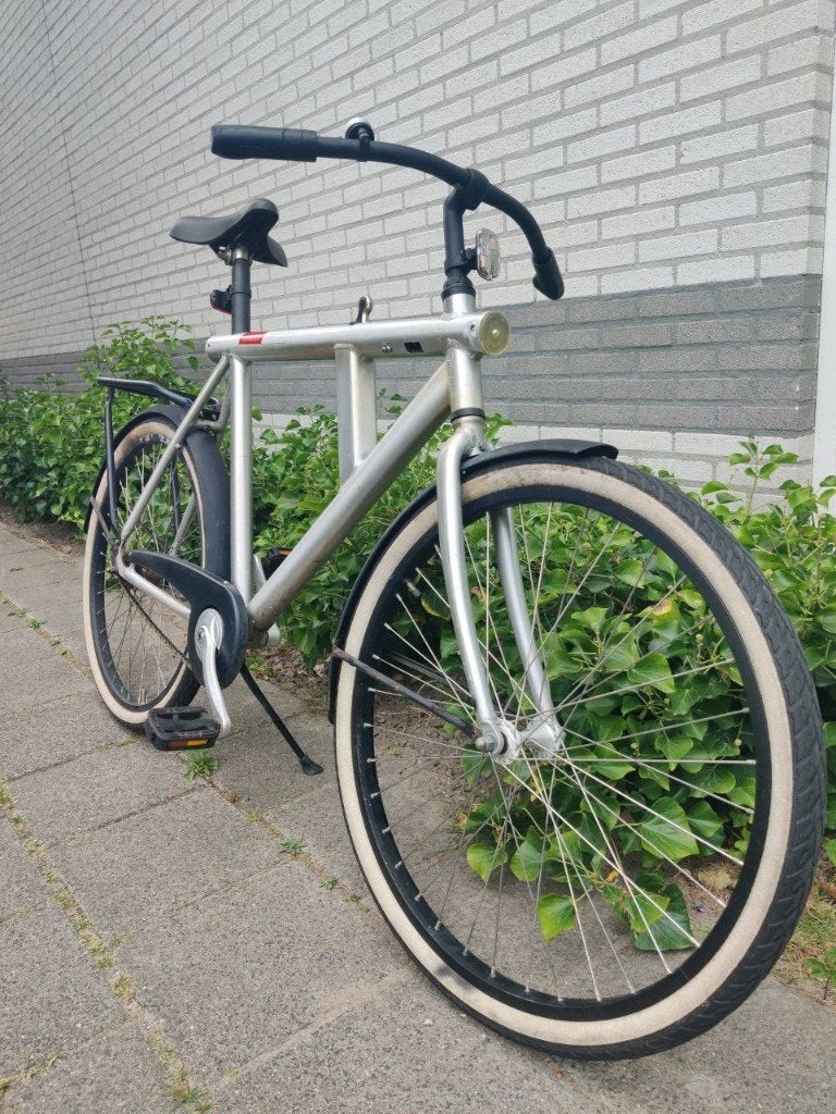 Van Moof herenfiets, zilver/grijs, Ophalen, Gebruikt, Overige merken