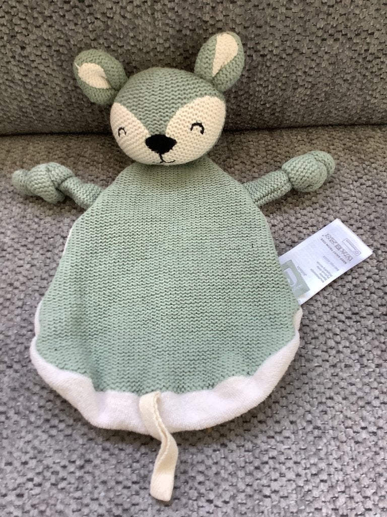 Jollein knuffeldoekje Deer hert (Ash Green) lapje 5 euro, Ophalen of Verzenden, Zo goed als nieuw, Overige typen