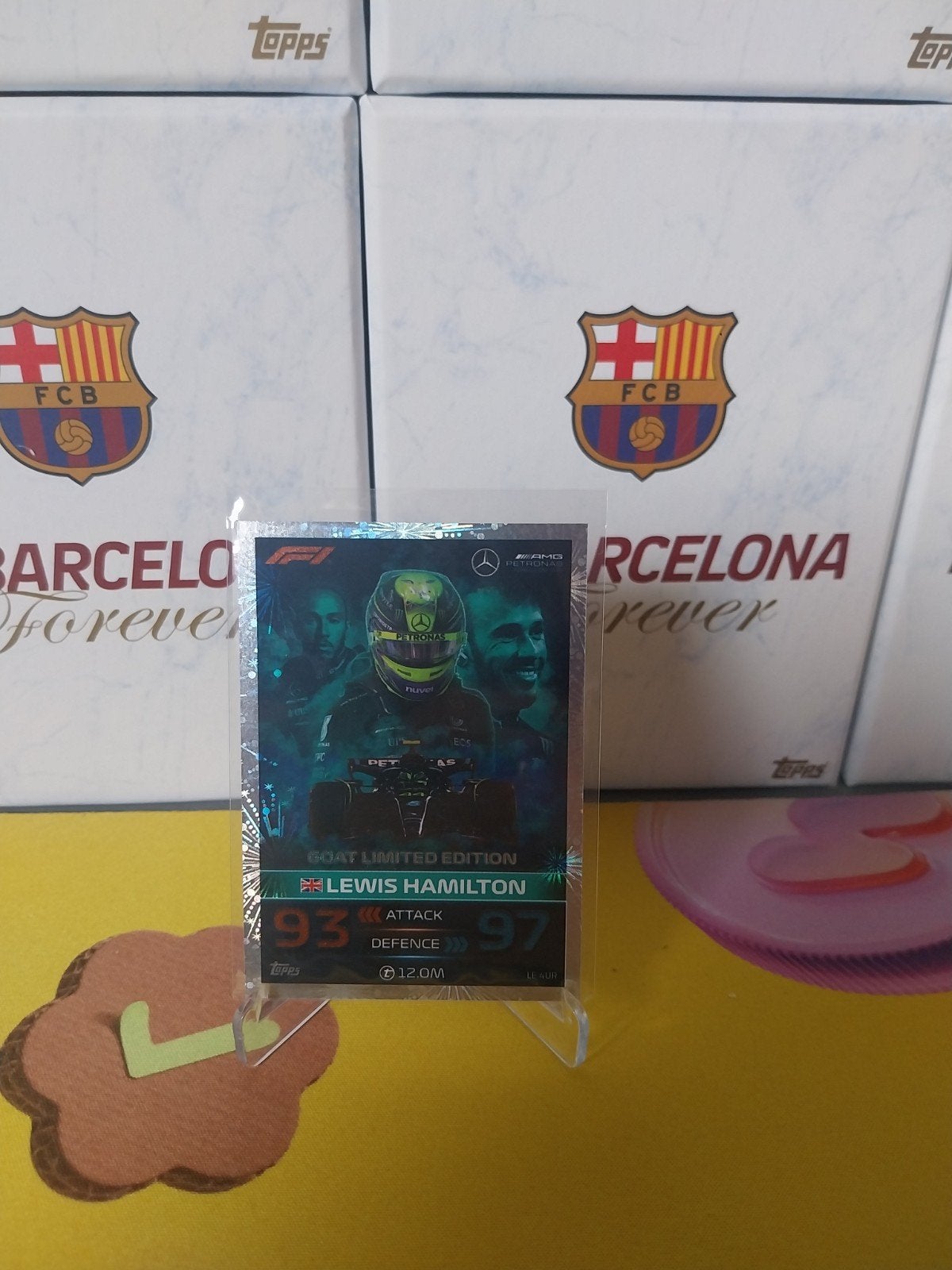 LE4UR Lewis Hamilton Topps Turbo Attax 2023, Hobby en Vrije tijd, Stickers en Plaatjes, Ophalen of Verzenden, Nieuw, Plaatje