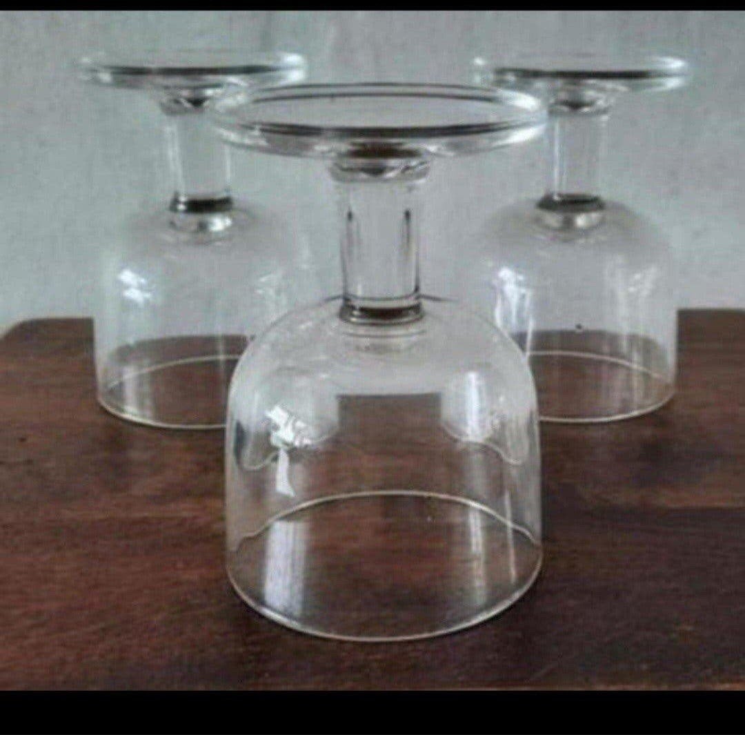 Vintage Glazen Dessertcoupes - Set van 3, Ophalen of Verzenden