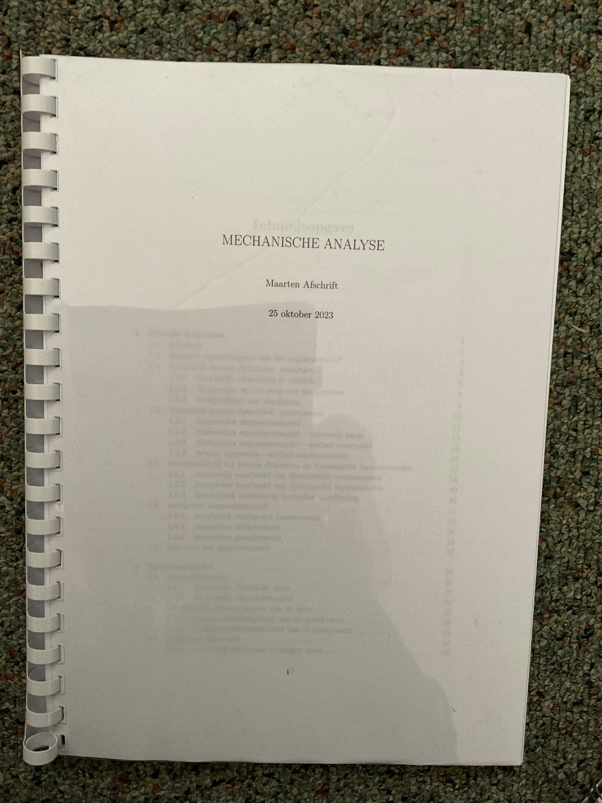 Dictaat Mechanische Analyse VU Bewegingswetenschappen, Boeken, Ophalen of Verzenden, Beta, Gelezen, WO