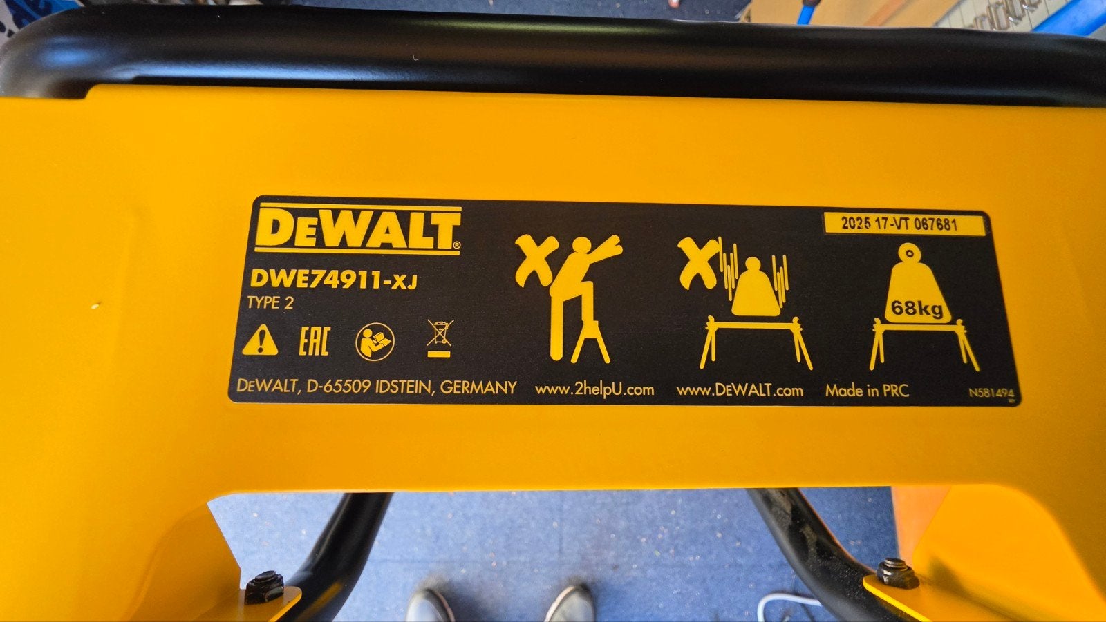 Gloednieuw DeWalt DWE74911-XJ Roltafelzaag Onderstel, Ophalen, Nieuw