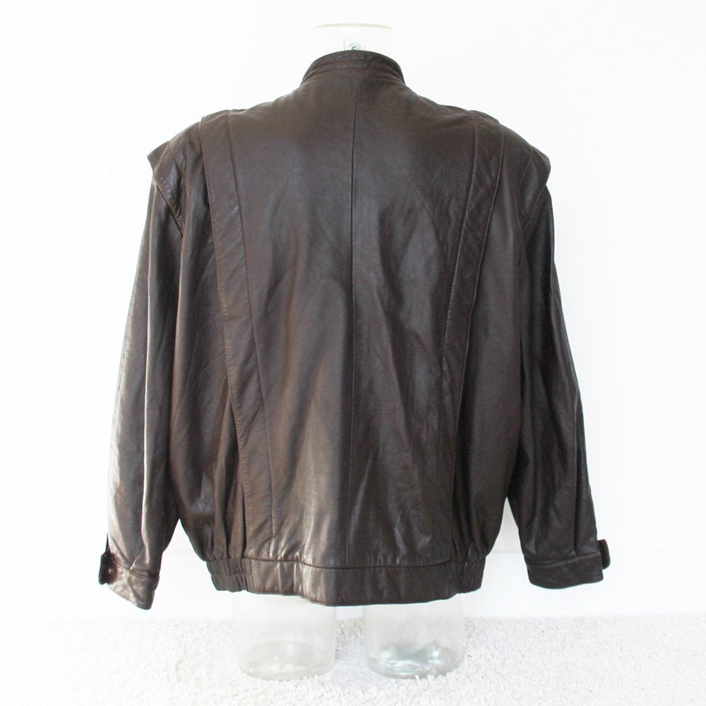 Zeer Mooie Soepele Leren Heren Jas418* (Maat 58) € 70,-, ---, Bruin, Maat 56/58 (XL), Ophalen of Verzenden