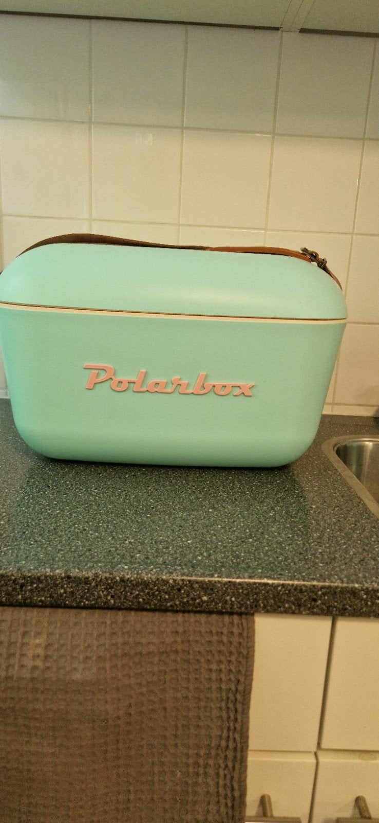 Polarbox koelbox - Vintage stijl - Mintgroen, Caravans en Kamperen, Koelboxen, Ophalen of Verzenden, Gebruikt, Koelbox, Koelelement