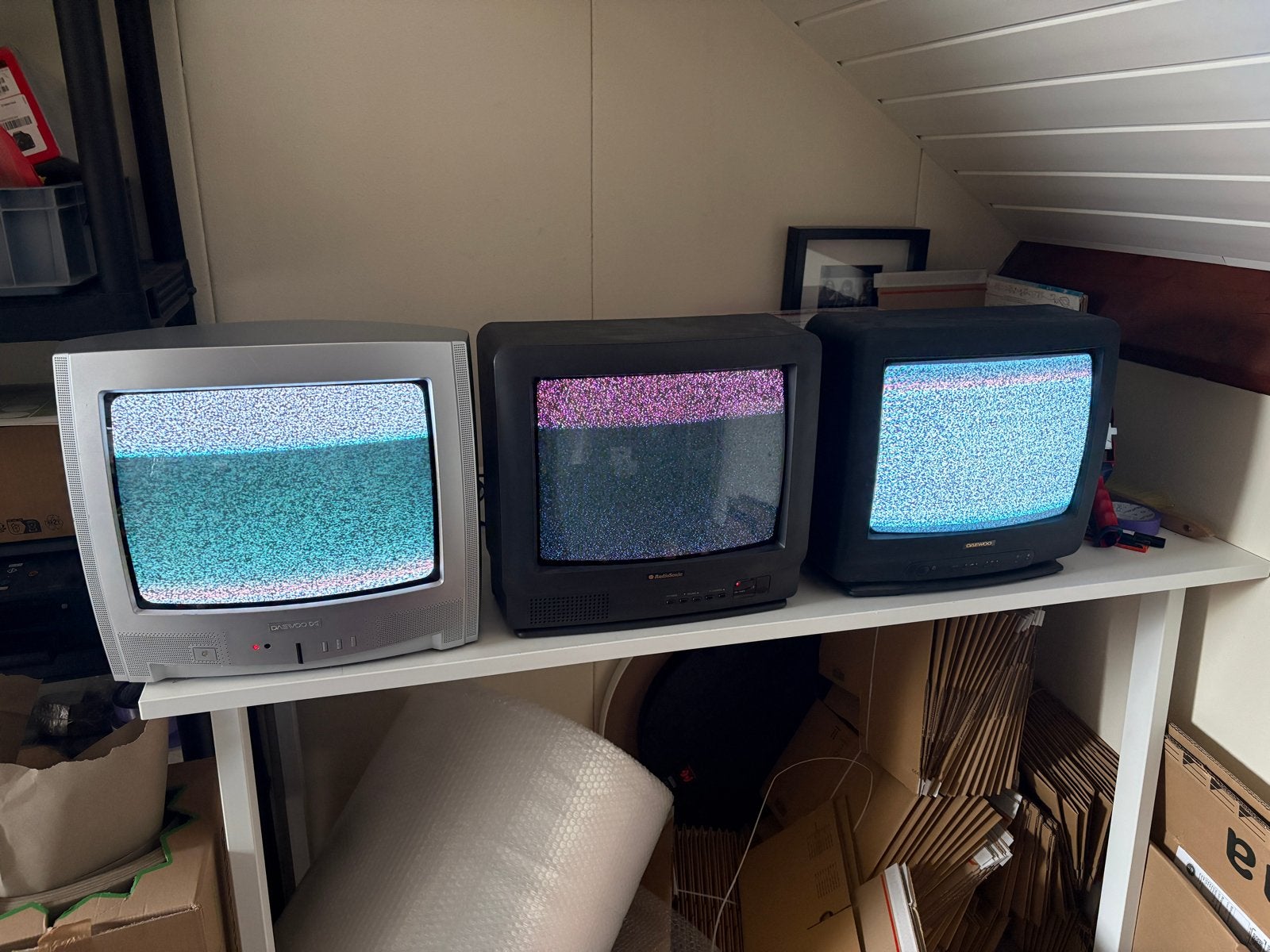 Vintage CRT Gaming TV's - AudioSonic en 2 x Daewoo, Ophalen, Gebruikt, Minder dan 40 cm, Daewoo