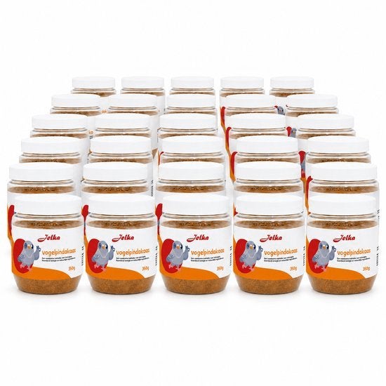 Jelka Vogelpindakaas - 30 potten van 350 gram, Ophalen of Verzenden, Vogel