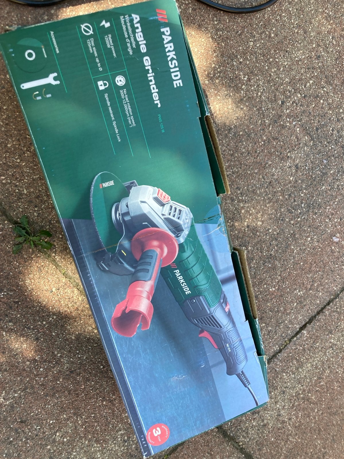 Parkside Haakse Slijper 1200W - Zo goed als nieuw, Ophalen, Gebruikt