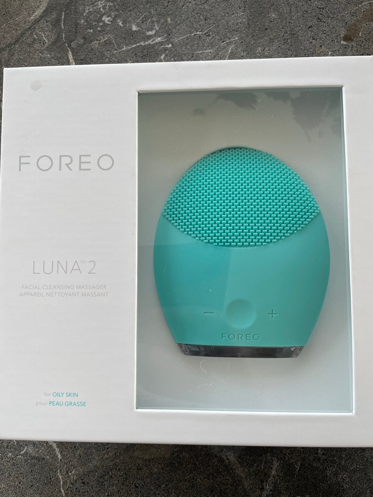 FOREO LUNA 2 Gezichtsreinigingsborstel voor Vette Huid, Verzenden, Nieuw, Gehele gezicht, Reiniging