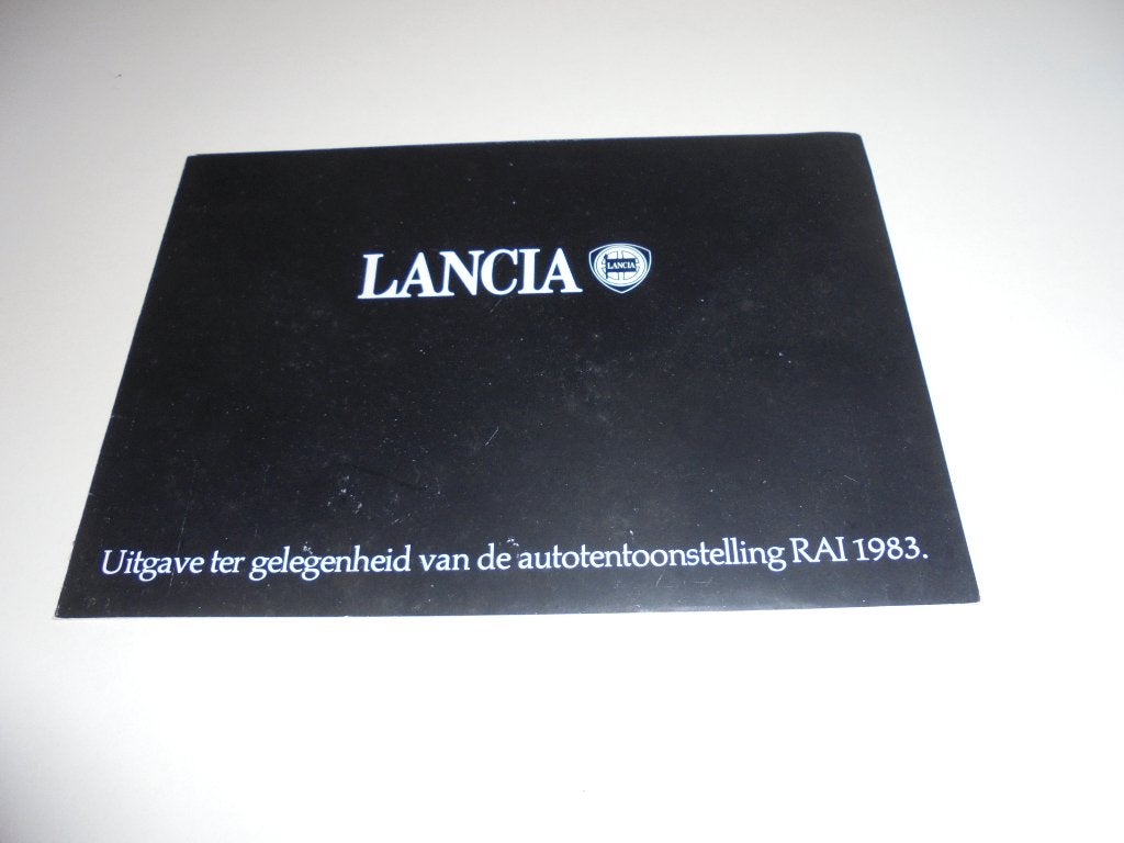 brochure Lancia modellenprogramma  1983, Ophalen of Verzenden, Zo goed als nieuw, Overige merken