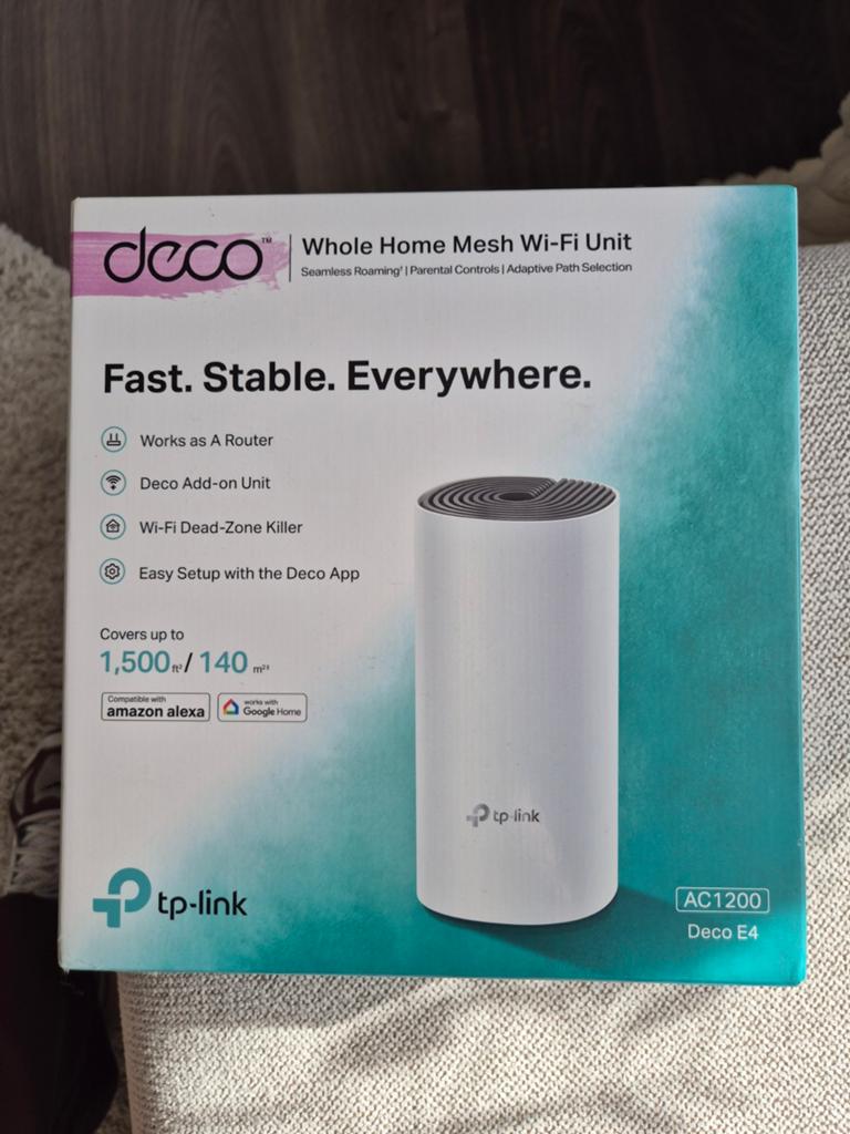 TP-Link Deco E4 (1-pack), Computers en Software, WiFi-versterkers, Ophalen of Verzenden, TP-Link