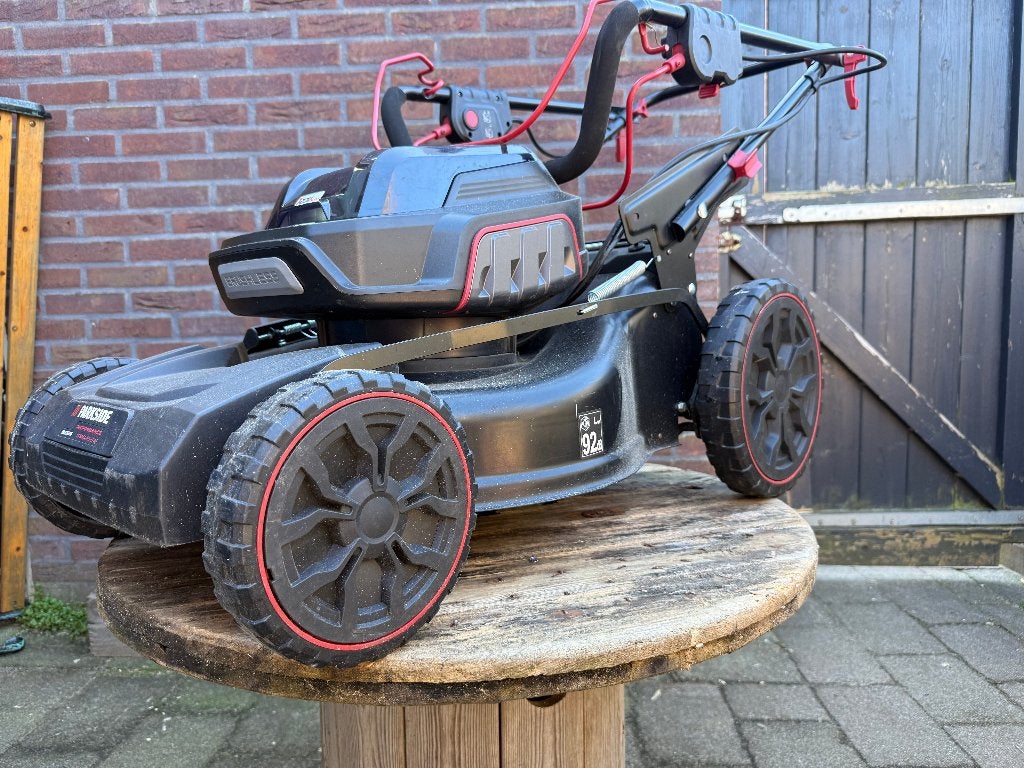 Parkside Performance grasmaaier 40V 47 cm, Tuin en Terras, Ophalen, Cirkelmaaier, Gebruikt, Accu-grasmaaier