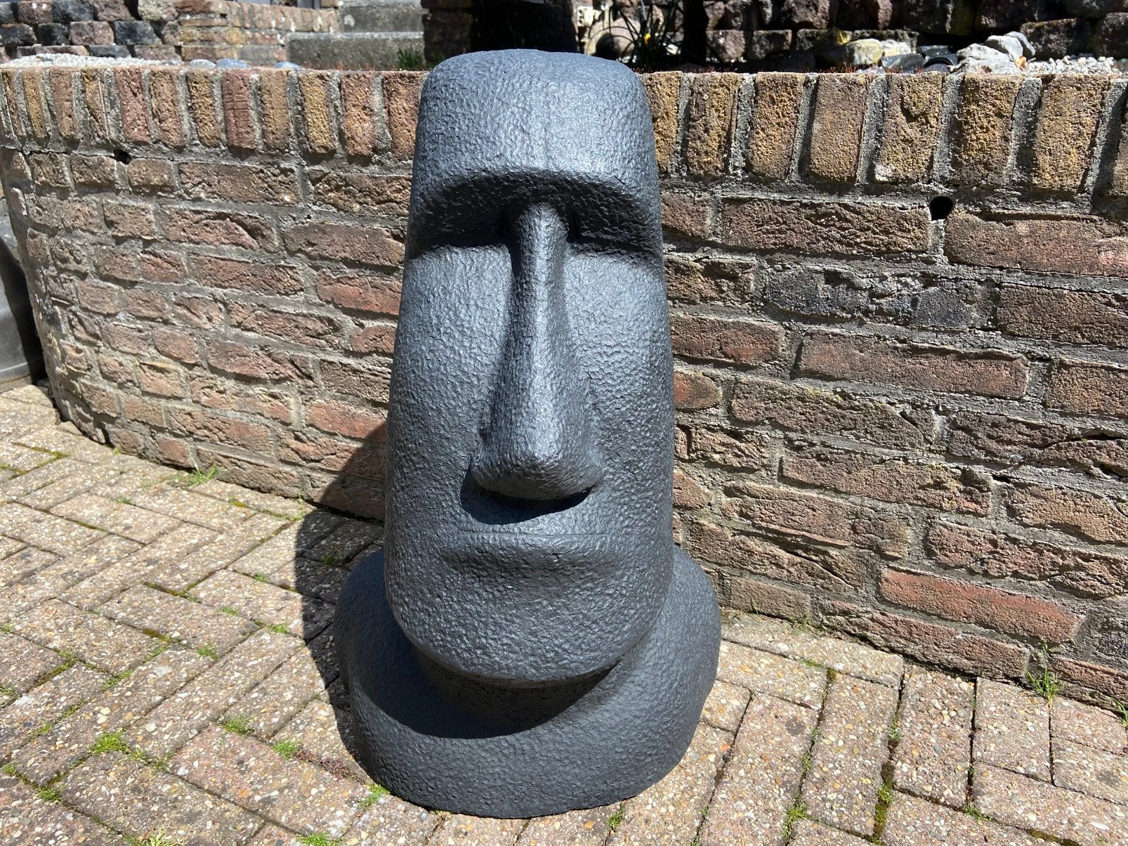 Moai , hoogte 65cm, Ophalen, Nieuw, Beton, Abstract beeld