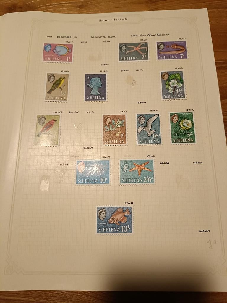 Postzegels - Saint Helena - 1961, Ophalen of Verzenden, Buitenland