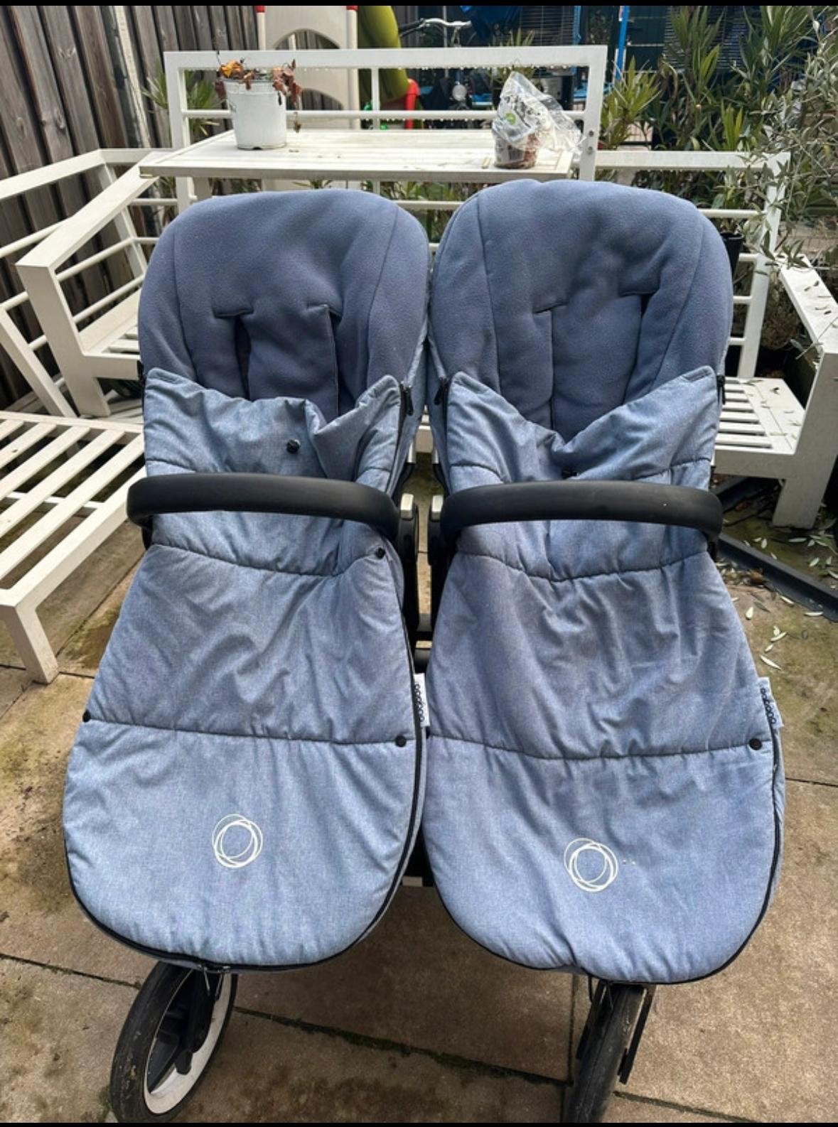 Bugaboo Donkey 2 Duo kinderwagen met accessoires, Gebruikt, Ophalen, Kinderwagen, Duowagen