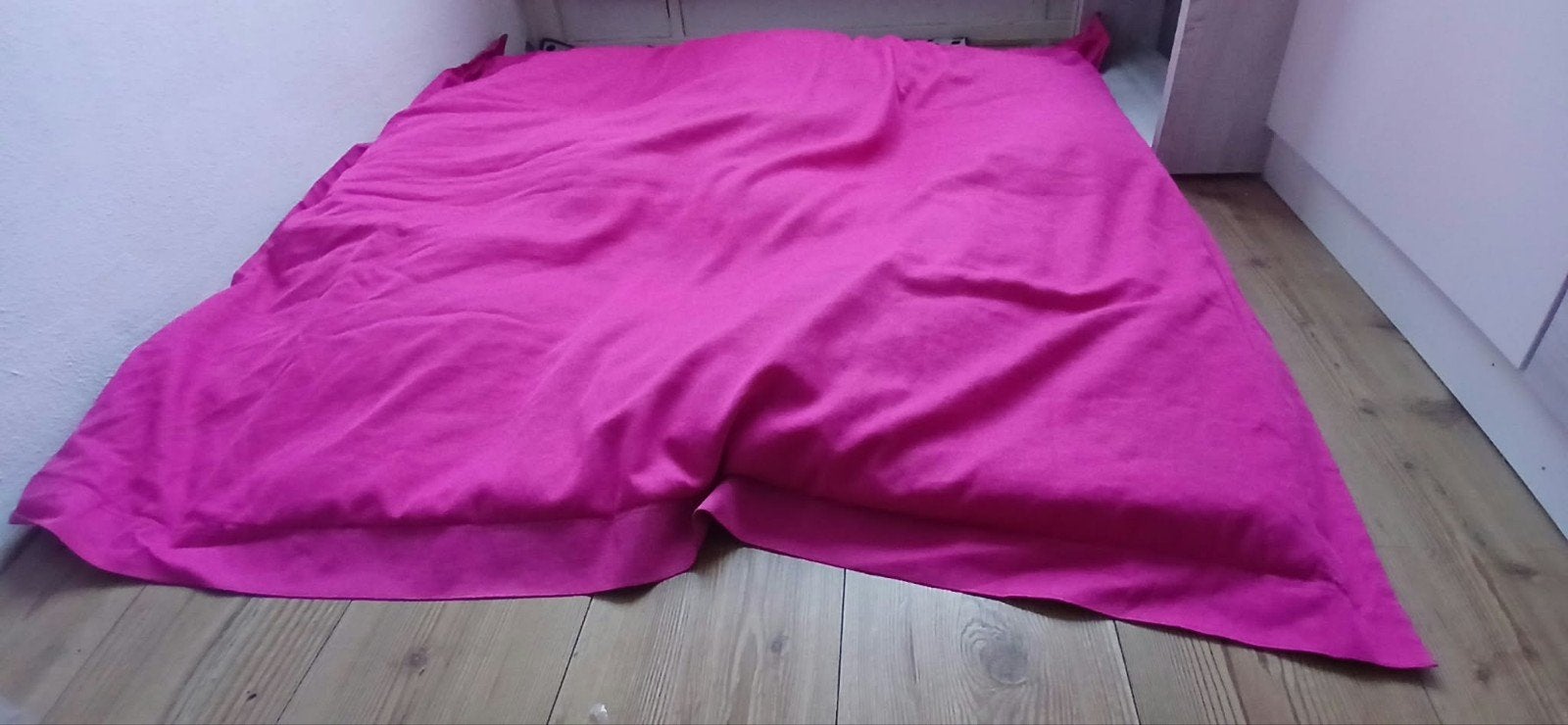 Grote roze zitzak, Ophalen, Gebruikt, Roze, Zitzak