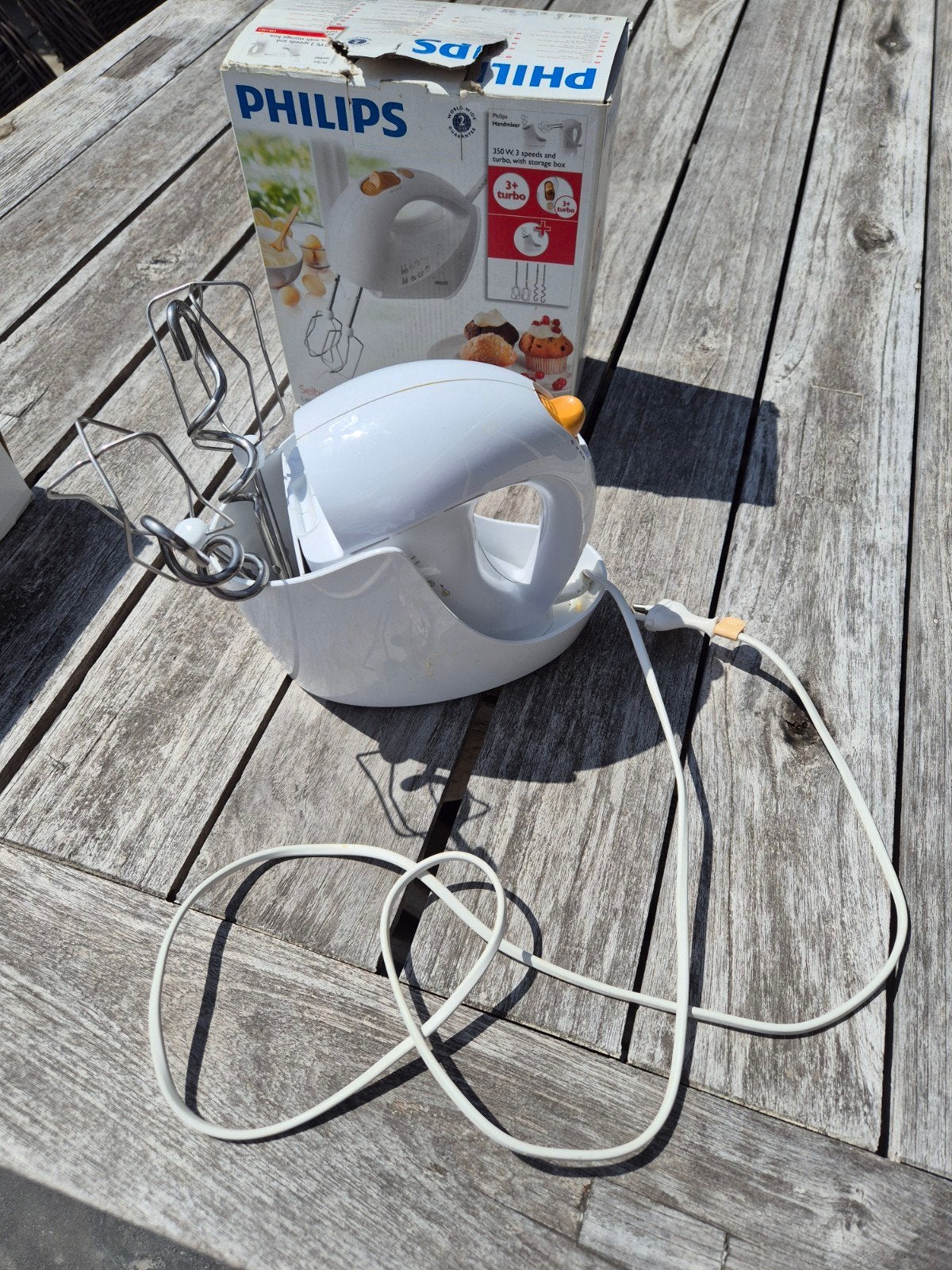 Philips Handmixer HR1561/55, Ophalen, 3 snelheden of meer