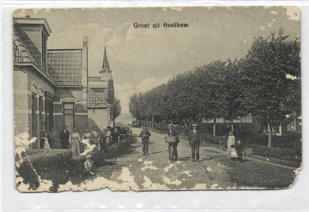 Groet uit Oosthem - B-keus - gelopen, Ophalen of Verzenden, Voor 1920, Gelopen, Friesland