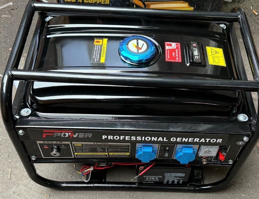 F-Power FP1002 Professionele Generator 3.5KW - Nieuw, Ophalen, Elektrisch startend, Benzine, Nieuw