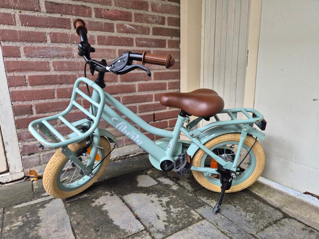 Kinderfiets Liberty mintgroen, Ophalen, Gebruikt, Minder dan 16 inch