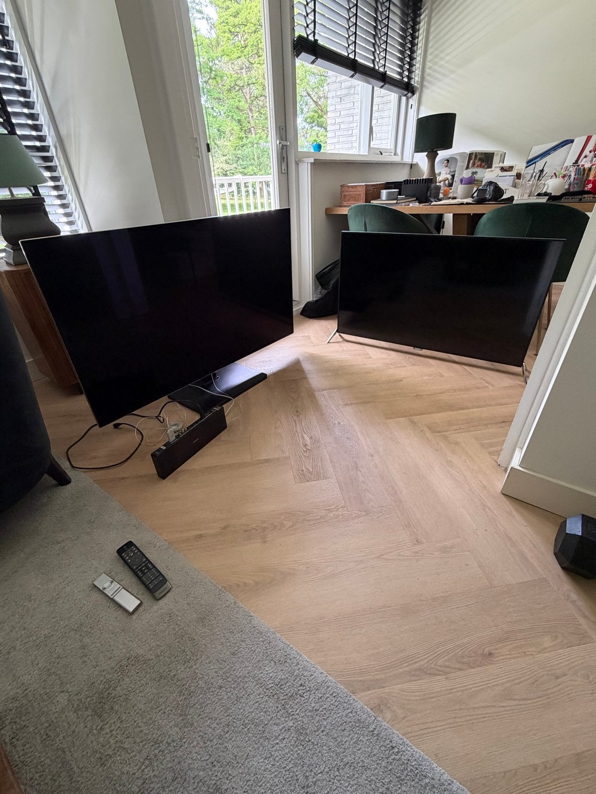 Twee defecte tv's: Samsung en Philips, Ophalen, QLED, Samsung, 4k (UHD)
