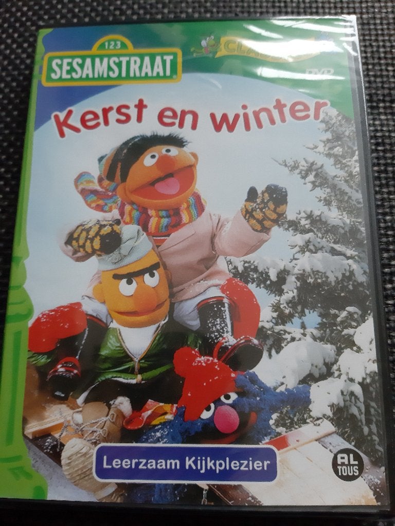 DVD Sesamstraat Kerst en Winter. Leerzaam kijkplezier., Verzenden, Nieuw