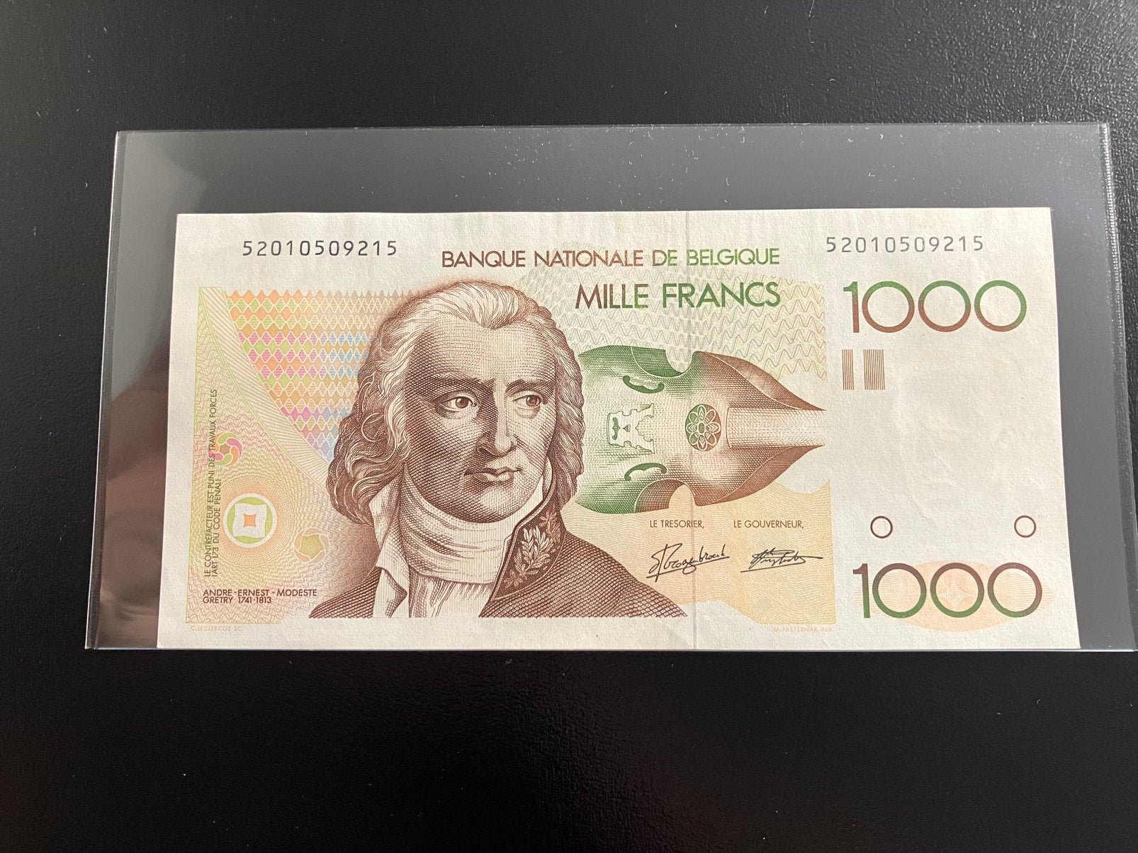 1000 Belgische francs - Grétry - UNC-, Postzegels en Munten, Ophalen of Verzenden