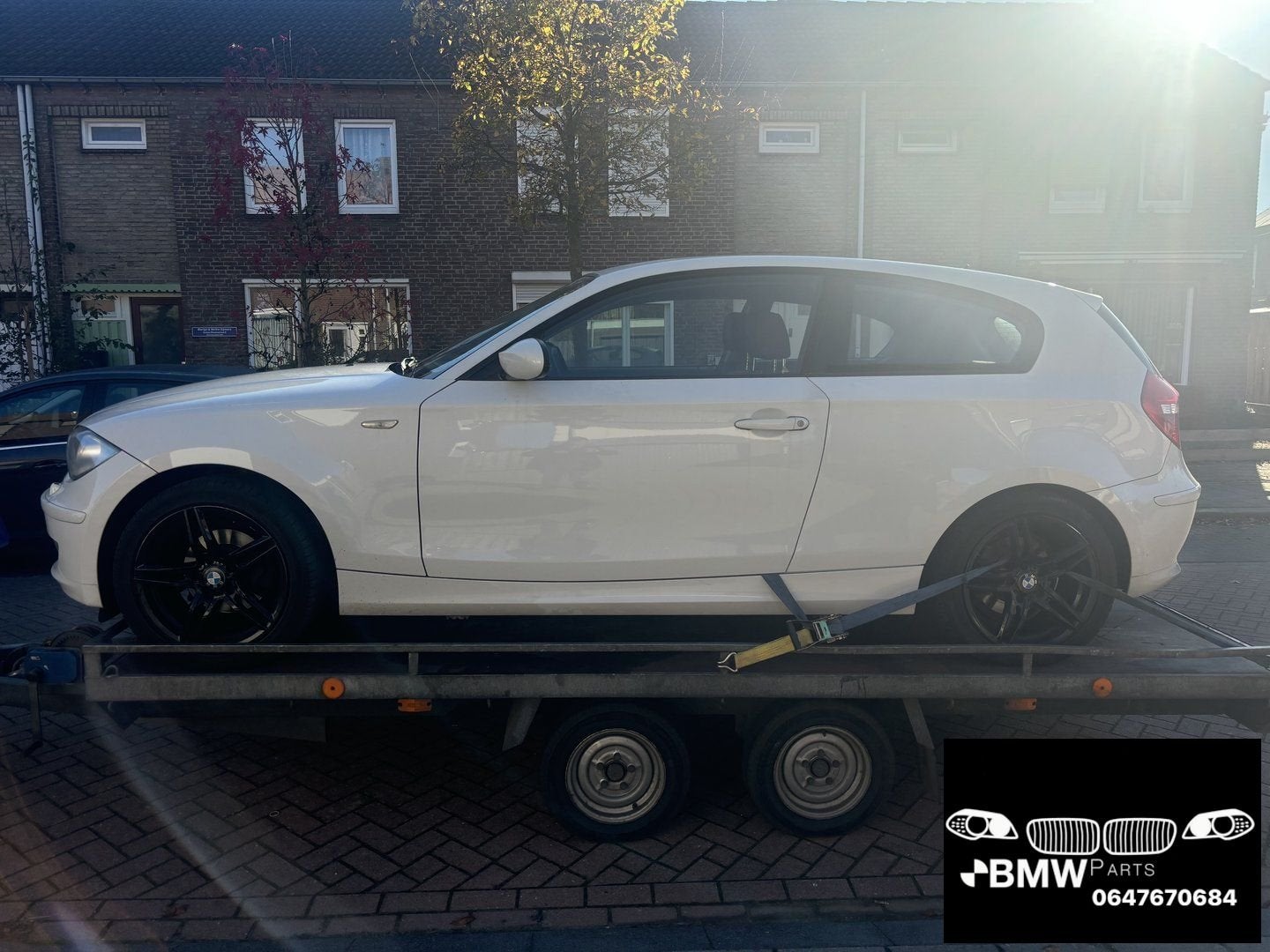 Alle onderdelen Bmw E81 E82 E87 E88 LCI bi xenon alpinweiss, Gebruikt, -, Ophalen of Verzenden, Bumper