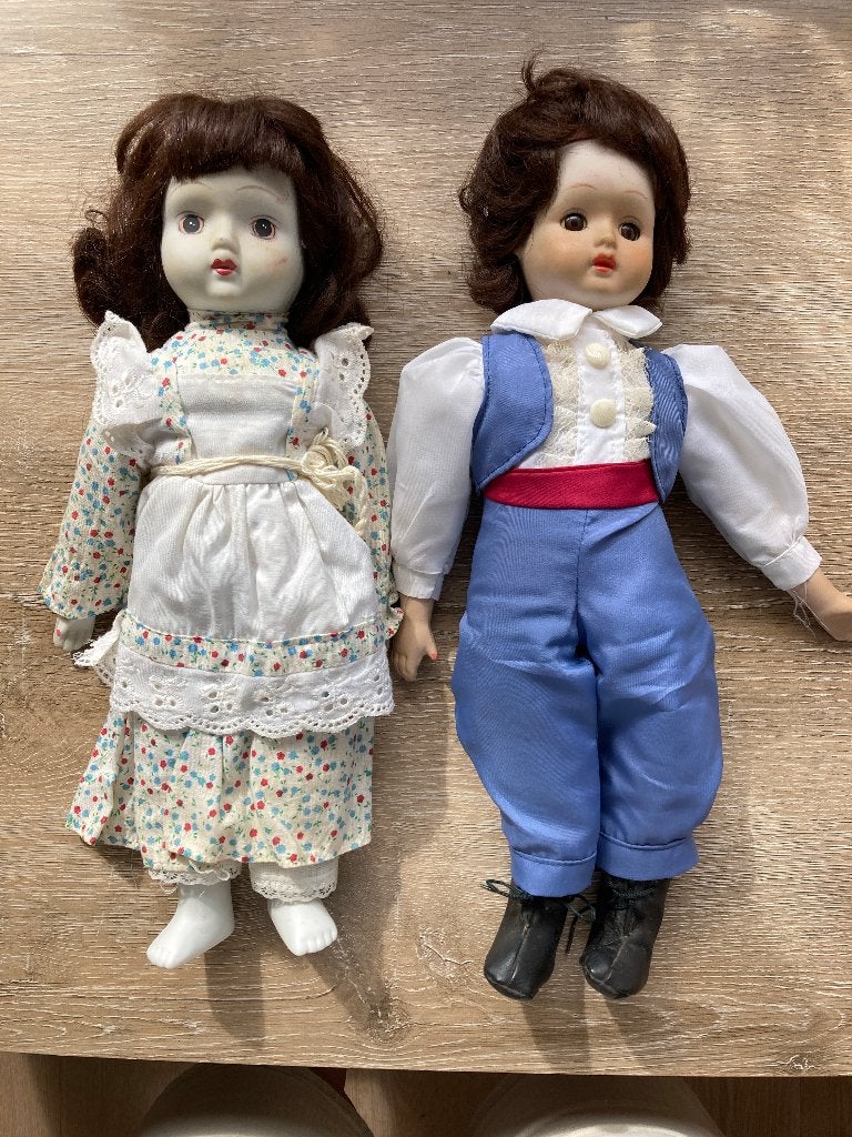 poppen vintage 2x, Ophalen, Gebruikt, Pop
