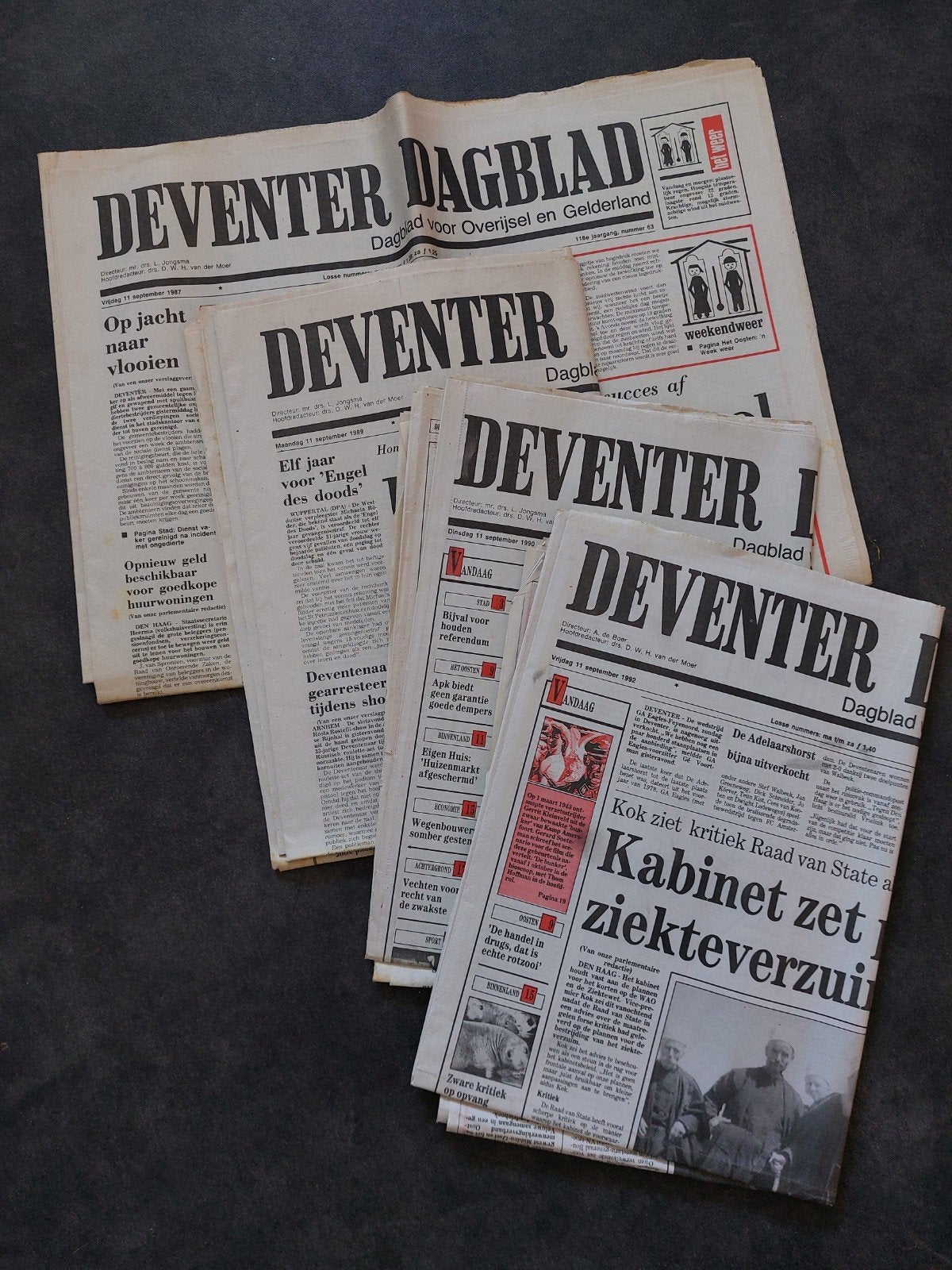 Deventer Dagblad 11 September 1987, 1989, 1990, 1992, Verzamelen, Tijdschriften, Kranten en Knipsels, Ophalen of Verzenden, 1980 tot heden