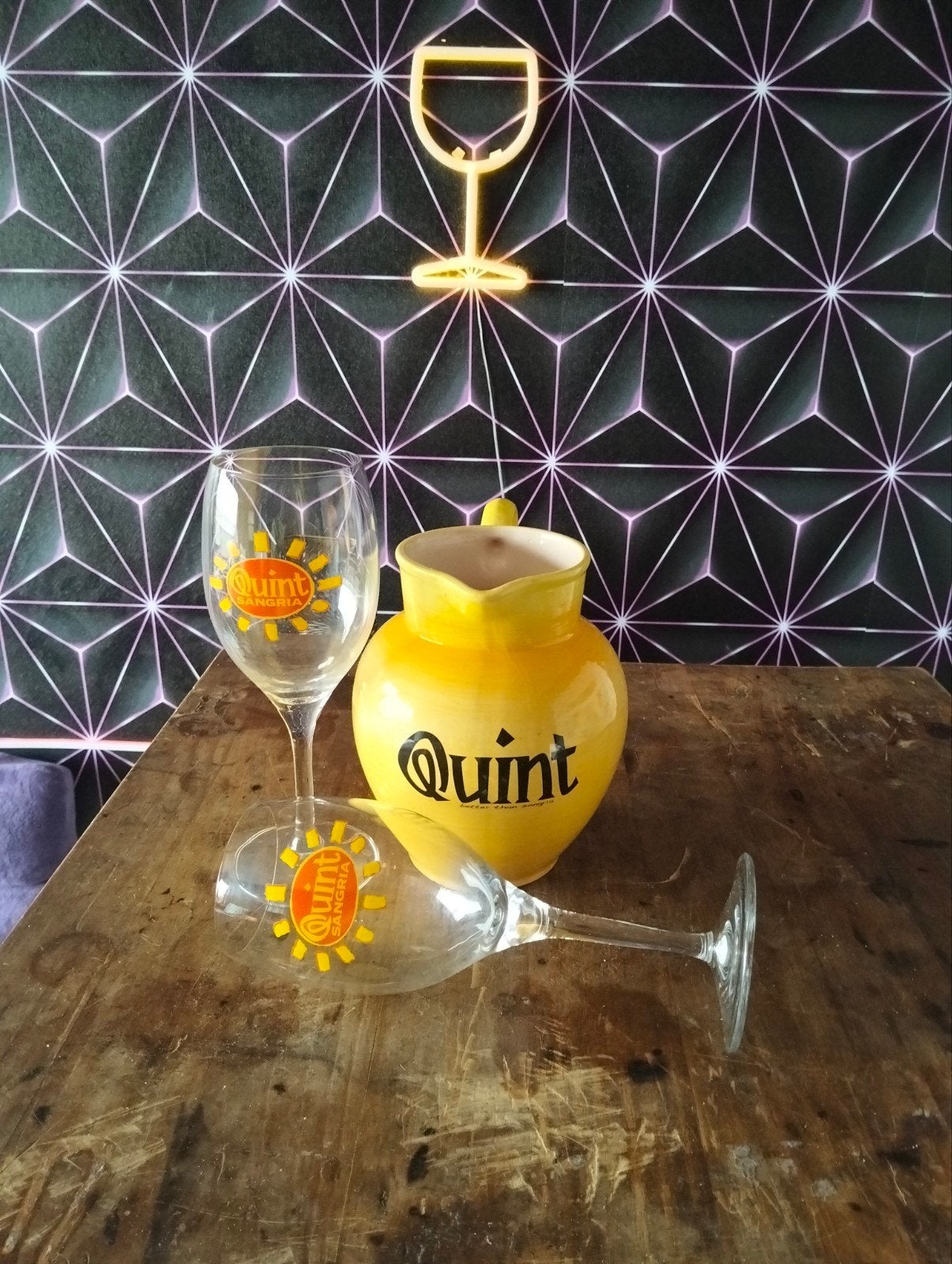 sangria set, Ophalen, Glas of Glazen, Nieuw, Glas
