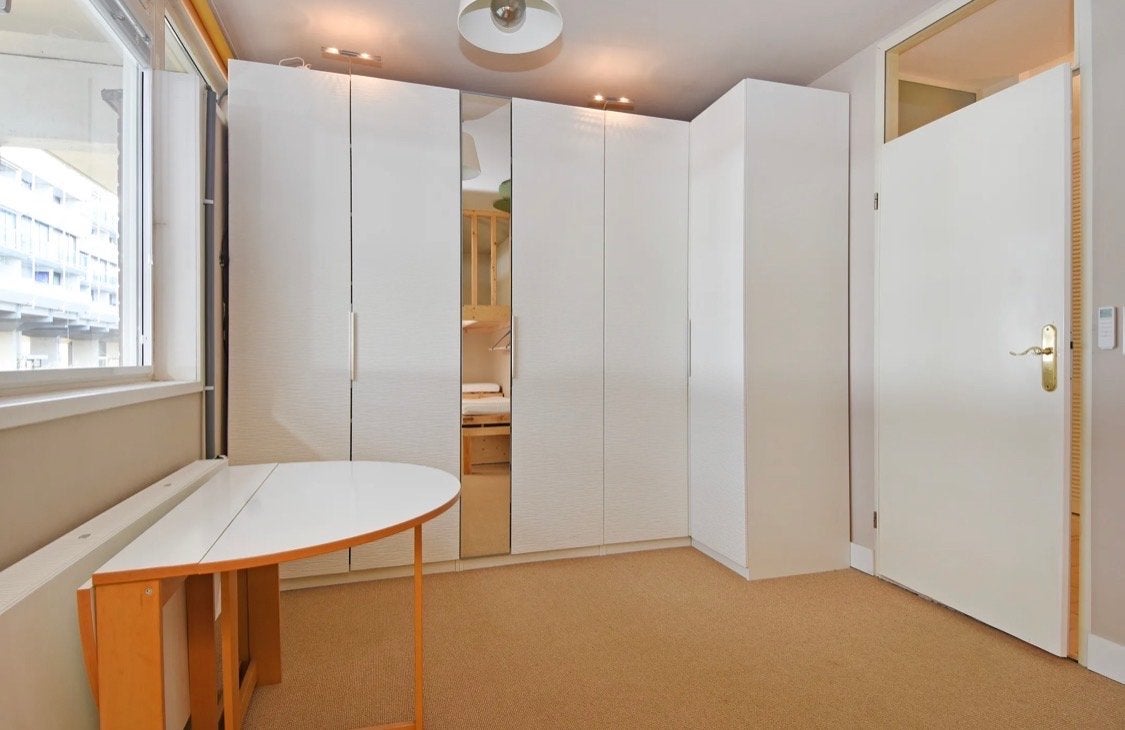 Witte Pax kast met spiegeldeur - 287x220 cm, Ophalen, Gebruikt, 200 cm of meer, Met deur(en)