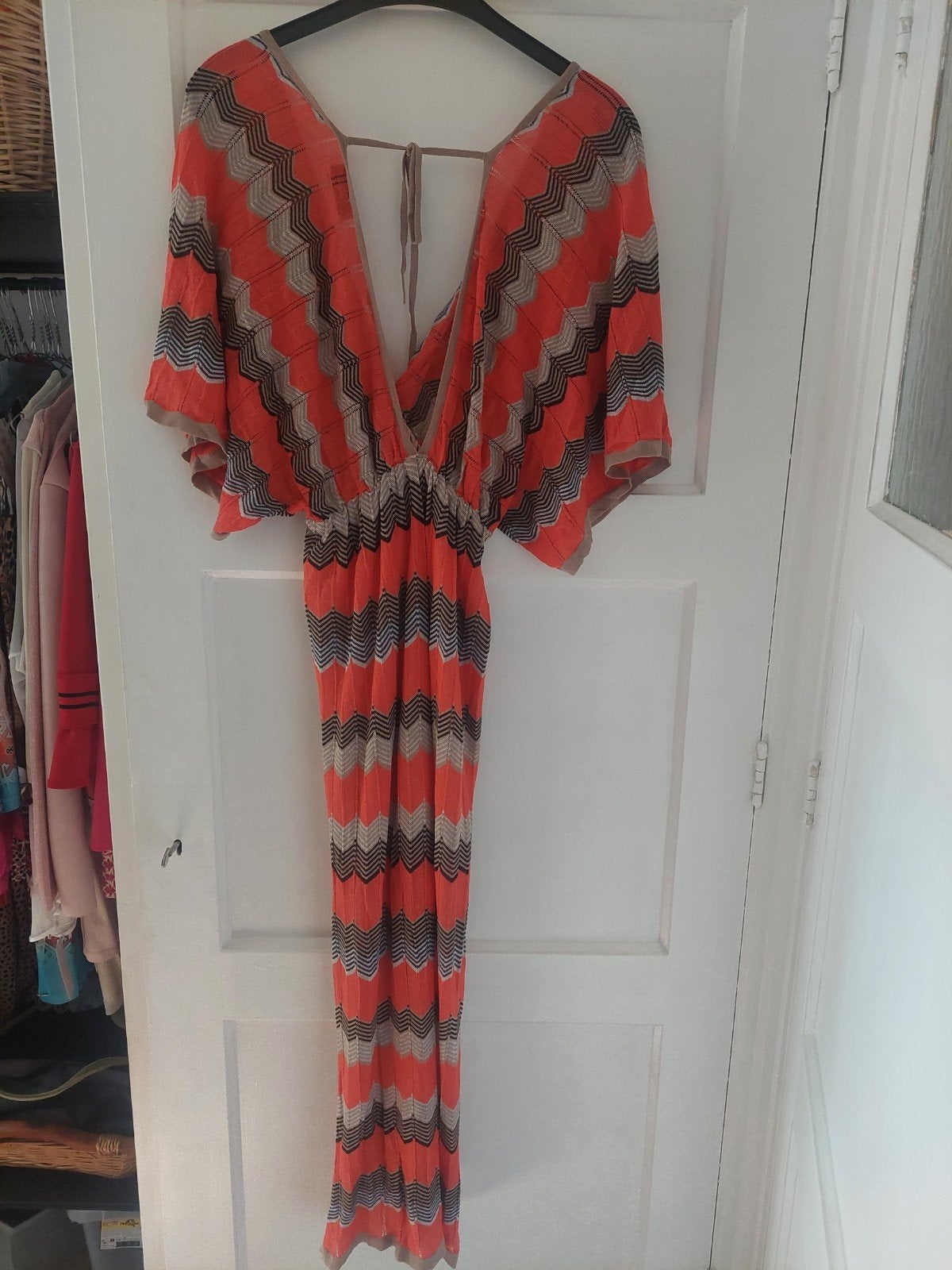 Laetitia Mem Maxi Jurk Oranje xl, Ophalen, Maat 46/48 (XL) of groter, Oranje, Zo goed als nieuw
