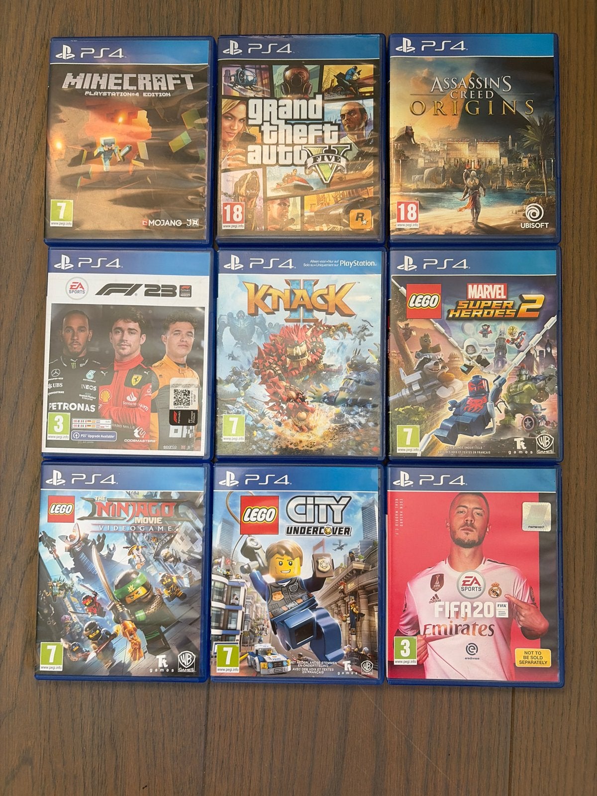 PS4 Games Bundel: Minecraft, GTA V, FIFA 20 en meer!, Spelcomputers en Games, Games | Sony PlayStation 4, Gebruikt, Overige genres