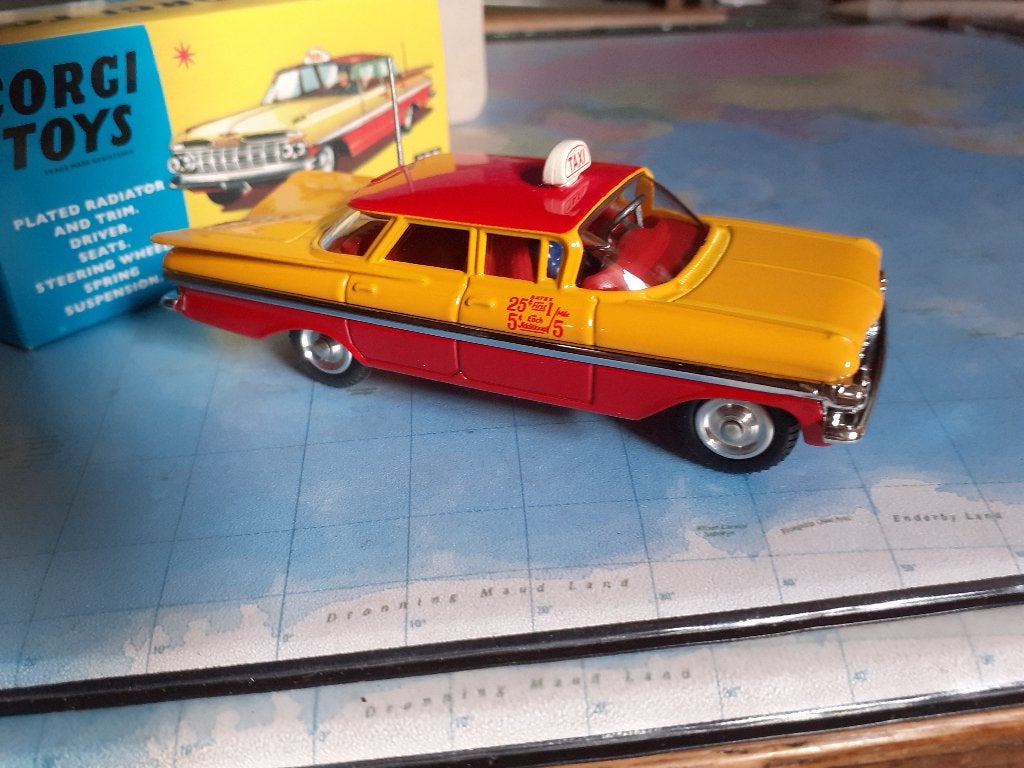 Corgi Chevrolet Taxi Cab + doos  Originele Corgi, Verzenden, Nieuw, Auto, Corgi