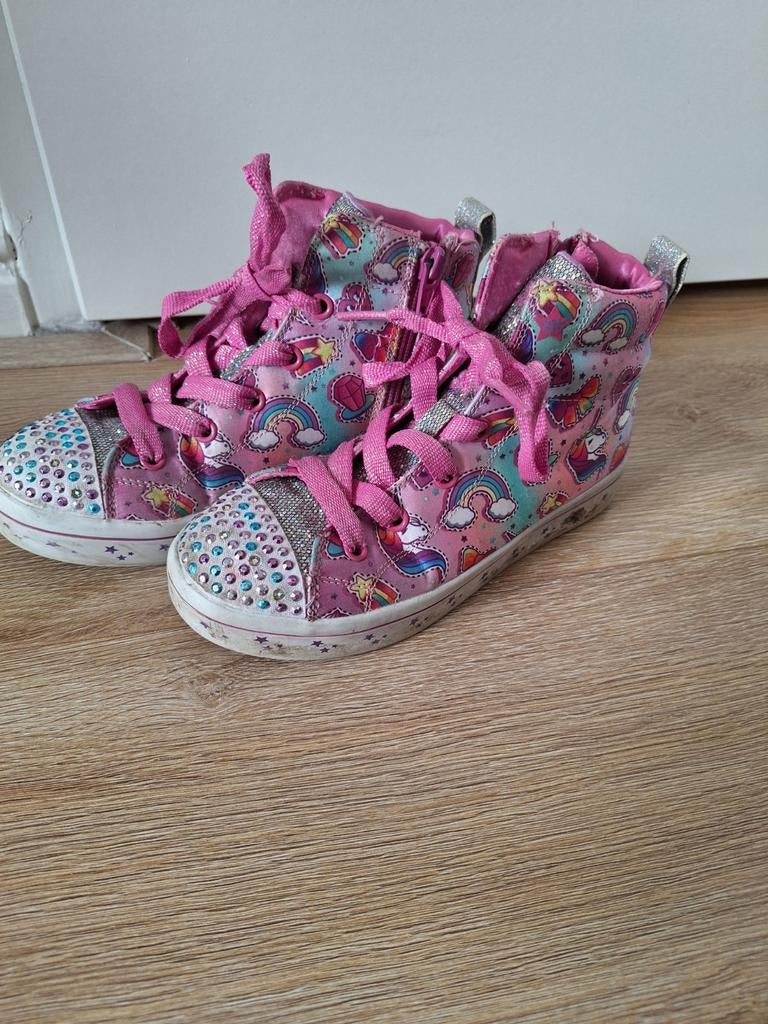 Mooie roze Twinkle toes Skechers gympen maat 33!, Gebruikt, Meisje, Schoenen, Skechers