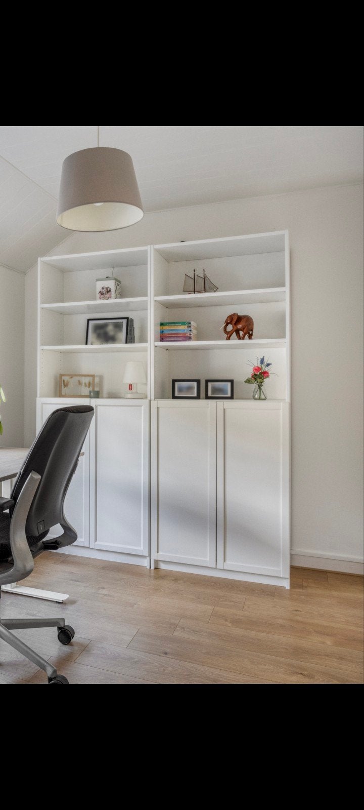IKEA BILLY / OXBERG Boekenkast met deuren, wit, Huis en Inrichting, Gebruikt, 200 cm of meer, 25 tot 50 cm, 50 tot 100 cm