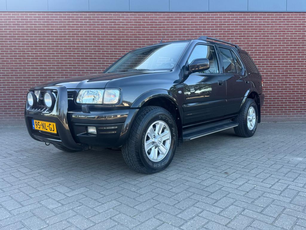 Opel Frontera 3.2 MV6 Olympus 4x4 / Nap / Airco / Trekhaak /, Gebruikt, 2800 kg, Zwart, Origineel Nederlands