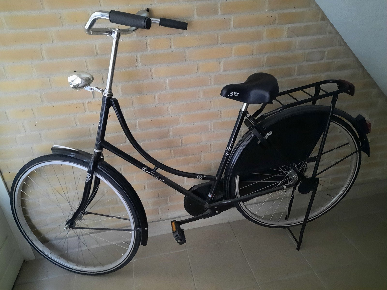 Omafiets, Ophalen, Zo goed als nieuw, Terugtraprem