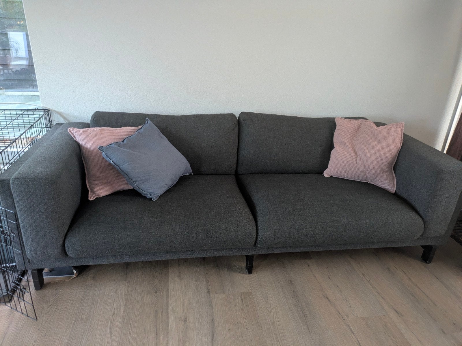 Gratis Nockeby Ikea bank - Comfortabel en ruim, Huis en Inrichting, Ophalen, 250 tot 300 cm, Gebruikt, Driepersoons