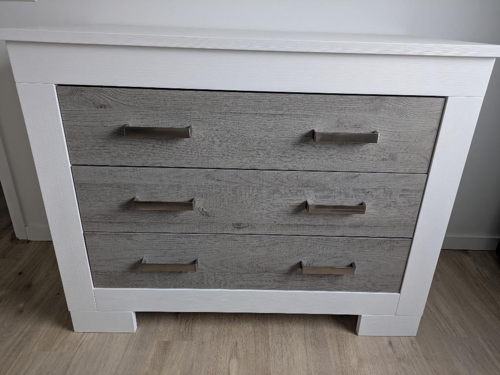 Ledikant + Commode (TWF Lucca), Ophalen, Gebruikt, 50 tot 70 cm, 100 cm of meer