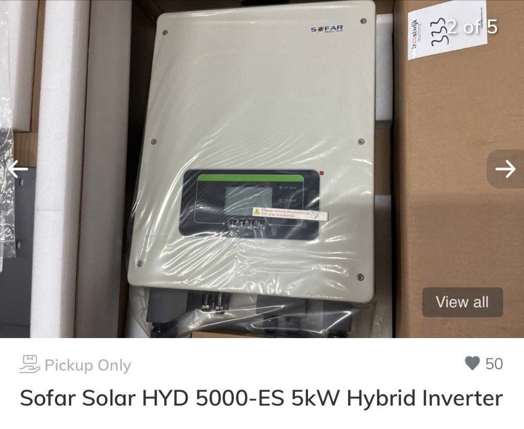 Sofar Solar hybride omvormer 5kW 1 Fase 2 MPTT, Nieuw, Ophalen of Verzenden, Guaestus Trading, Sales@guaestus.com