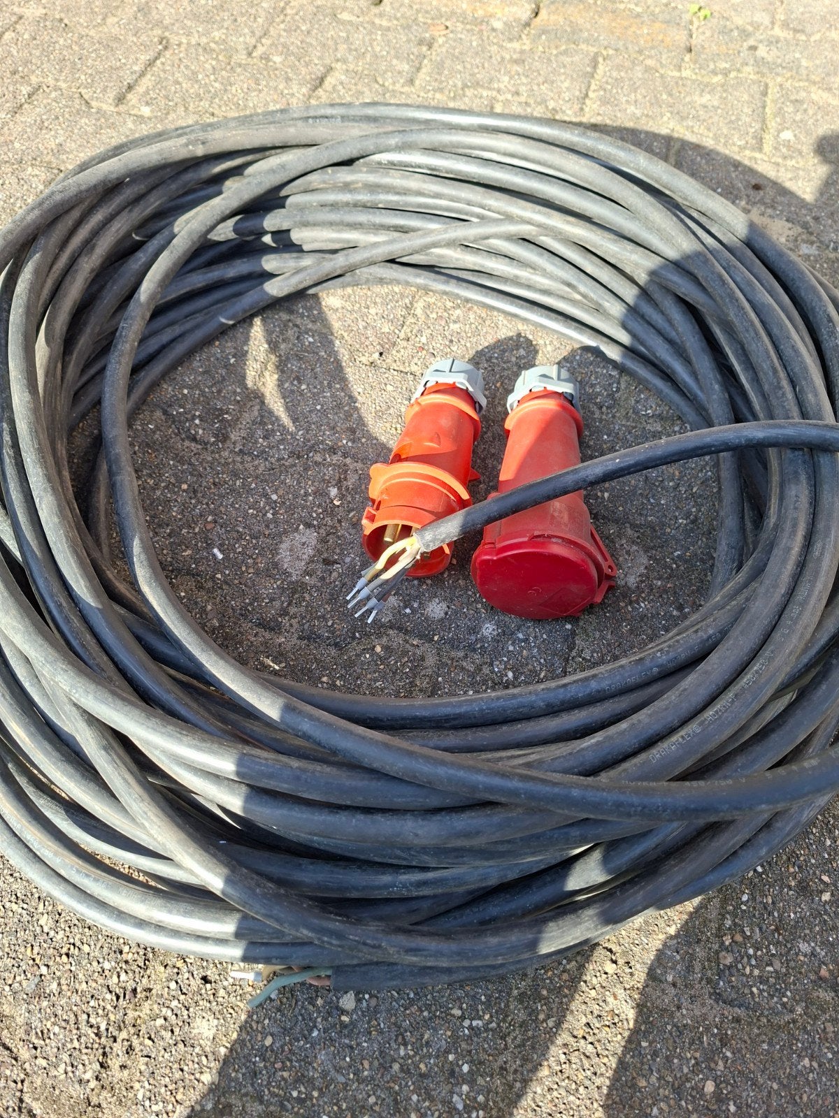 Krachtkabel 5 G 4 mm 50 meter, Doe-het-zelf en Verbouw, Ophalen, Gebruikt, Overige merken, Kabel of Snoer