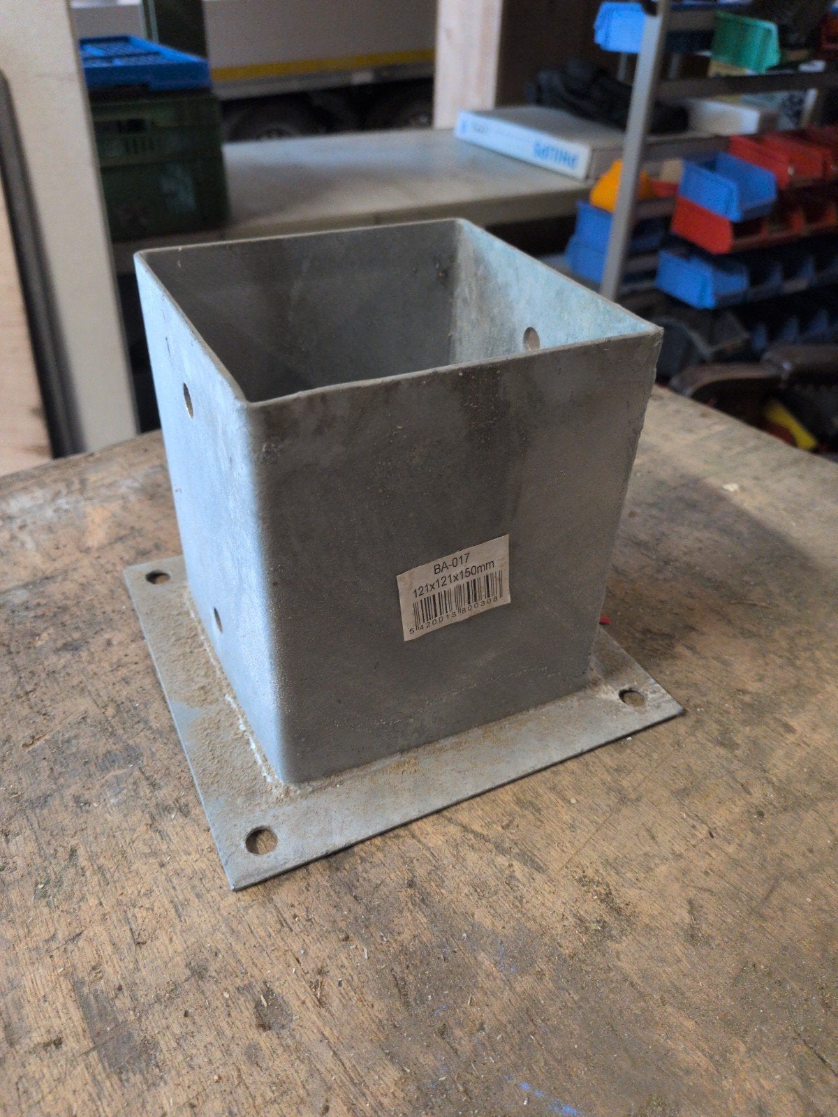 4 stuks Paalsteunen / Paalhouders 121x121x150mm, Verzenden, Nieuw, 100 tot 250 mm, Overige typen