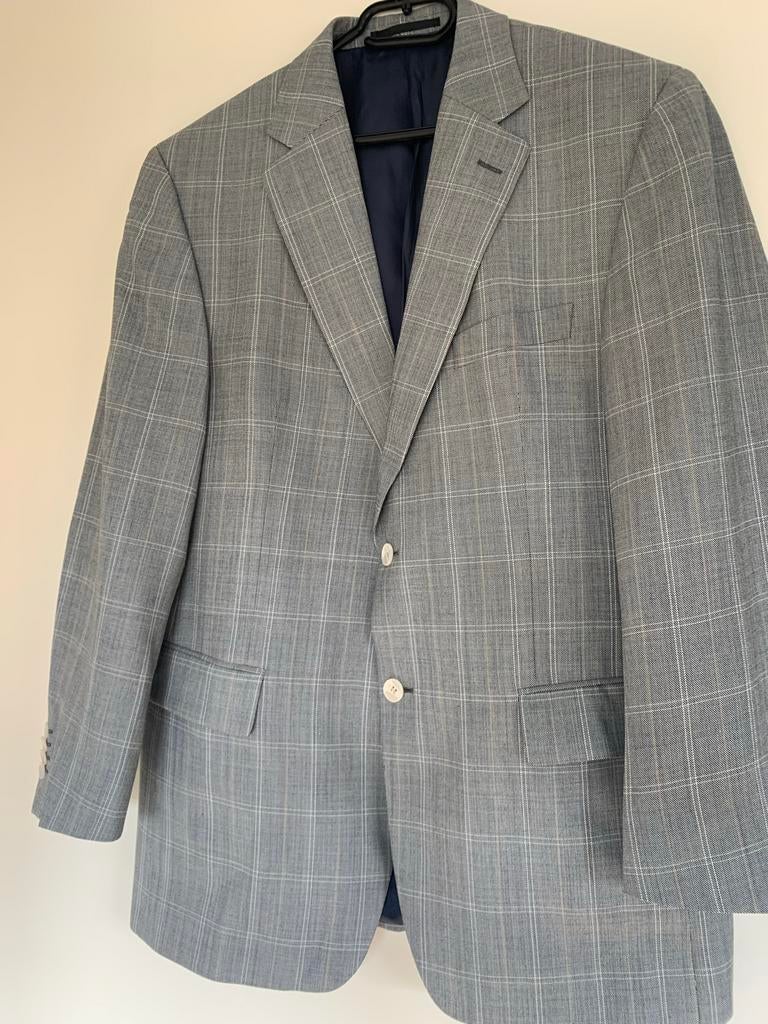 Stijlvol geruit colbert - Maat 52, Kleding | Heren, Kostuums en Colberts, Zo goed als nieuw, Maat 52/54 (L), Grijs, Ophalen of Verzenden