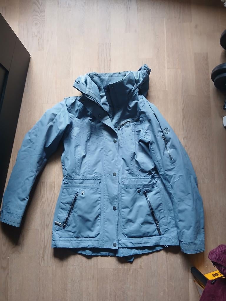 Stijlvolle jas met veel zakken en reflecterende band, Kleding | Dames, Ophalen, Maat 36 (S), Grijs, Human Nature