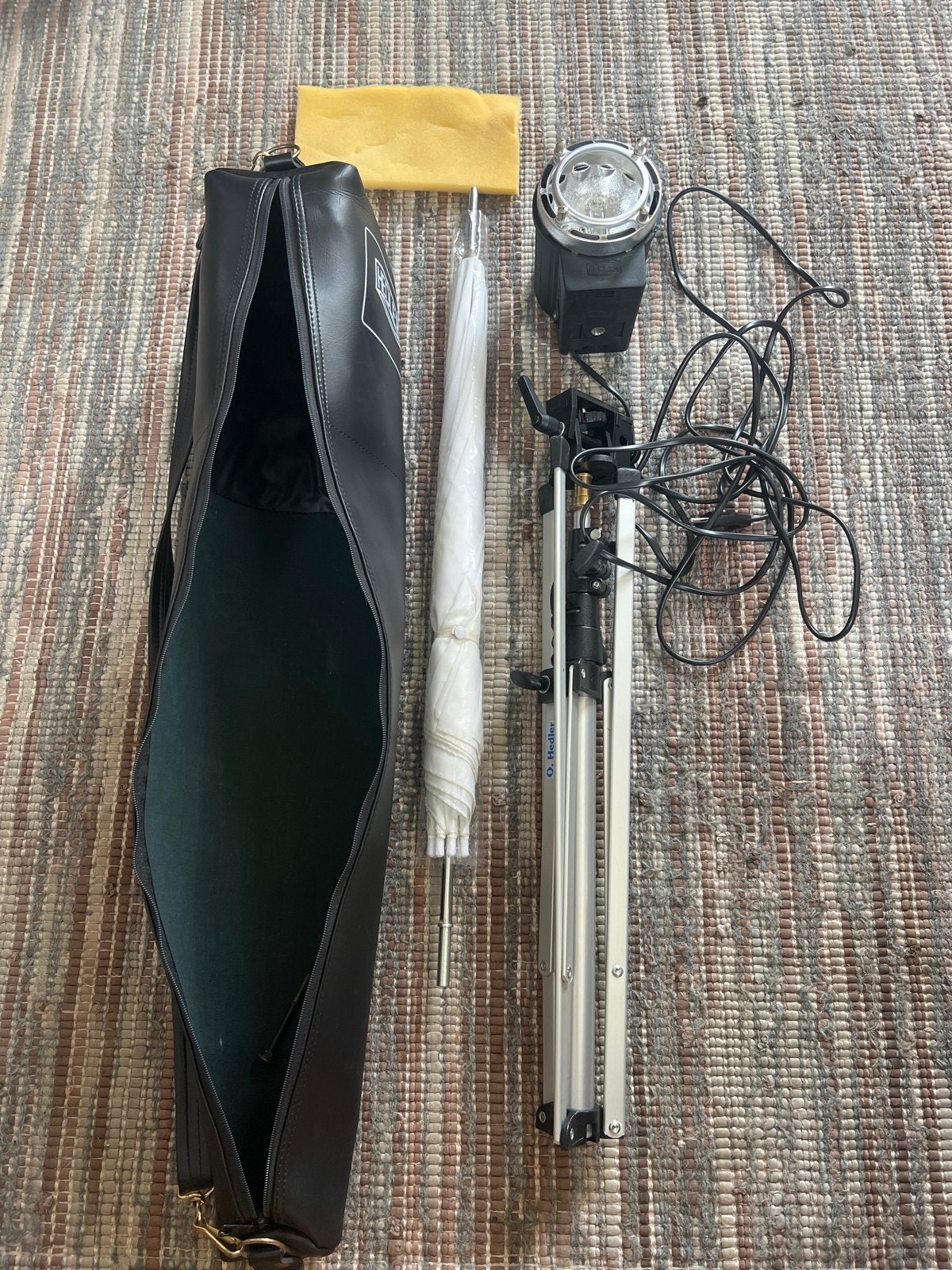 Hedler Turbo-Silent-Video studiolamp 1000W set met tas, Overige merken, Flitser, Ophalen of Verzenden, Gebruikt