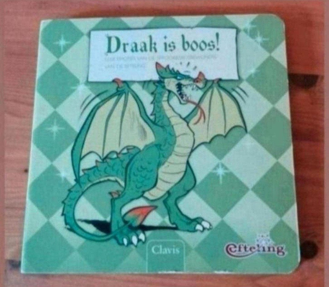 Draak is boos! Efteling Clavis kinderboek, Boeken, Ophalen of Verzenden, Zo goed als nieuw, Clavis Studio, Gouden boekje