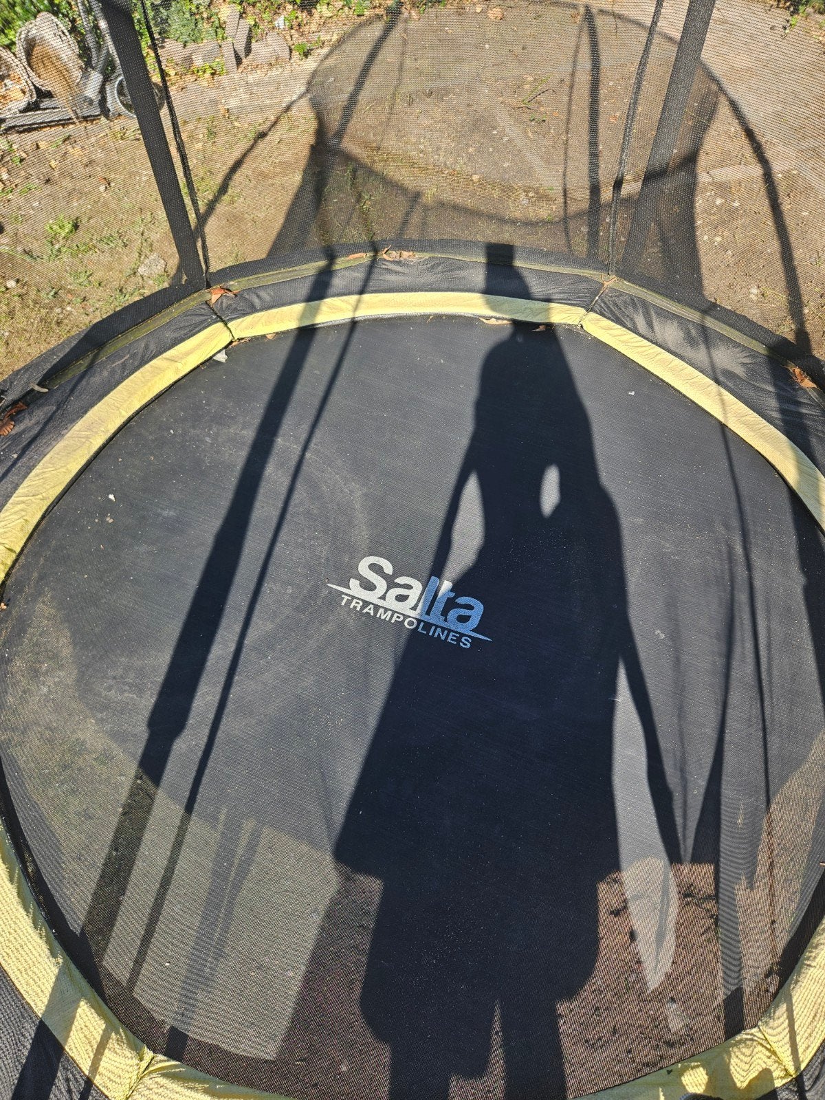 gratis ophalen Salsa Trampoline met veiligheidsnet 150cm, Ophalen, Gebruikt