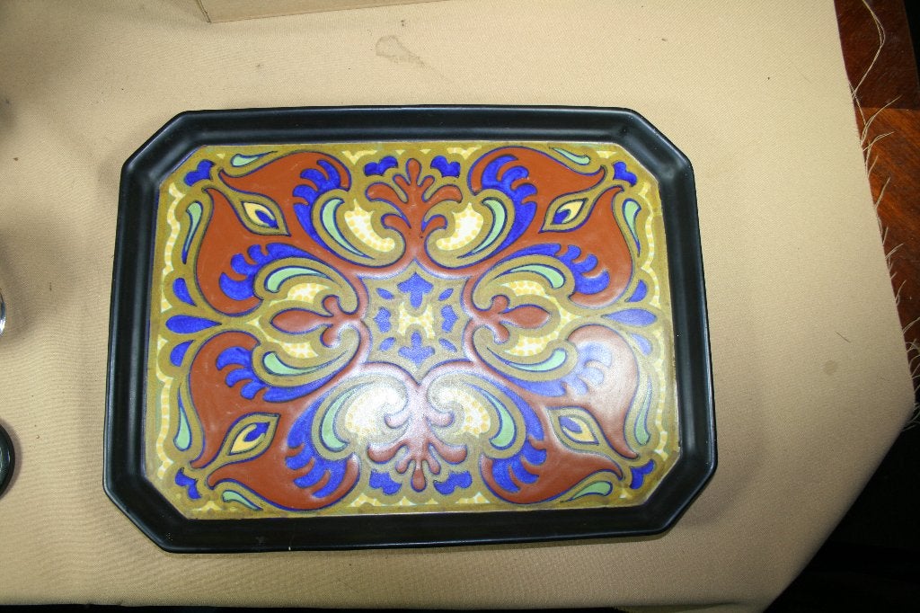 Gouda plateel dienblad, Ophalen of Verzenden